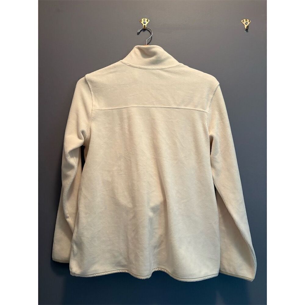 *3/$15 32 Degrees Women's Ivory Fleece Pullover M Snap Button Warm Top - Picture 7 of 11
